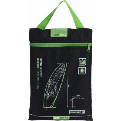 KOOPMAN 3998 Obal ProGarden na slunečník 220 x průměr 25 x průměr 45cm, černý – Zbozi.Blesk.cz