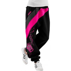 Dámské tepláky Dangerous DNGRS kalhoty Skull Sweatpants black/pink