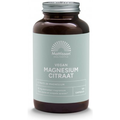Mattisson Hořčík Citrát 400 mg 180 kapslí – Hledejceny.cz