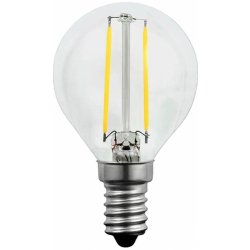 Polux LED žárovka LED E14 P45 2W = 23W 230lm 3000K Teplá bílá 360° Filament GOLDLUX