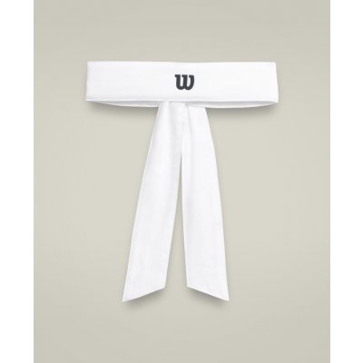 Wilson U TIE Headband Bílá Tmavě modrá – Zboží Dáma