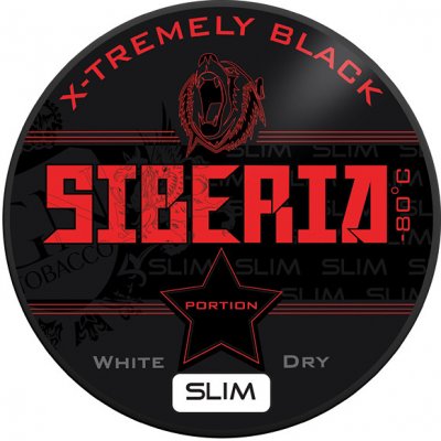 Siberia -80°C Degrees Black White Dry Slim Chew Bags 13 g – Zboží Mobilmania