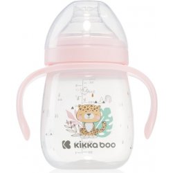 KikkaBoo hrnek se silikonovým pítkem 240ml Savanna Pink