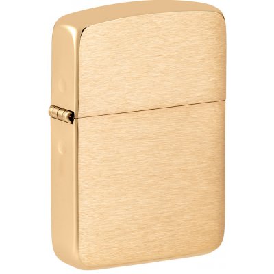 Zippo benzínový Vintage Brushed Brass 23050 – Hledejceny.cz