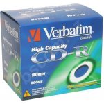 Verbatim CD-R 800MB 40x, AZO, jewel box, 10ks (43428) – Zboží Mobilmania