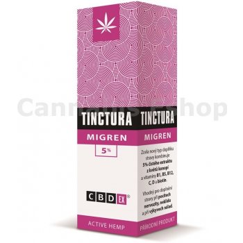 CBDex CBD Tinctura migren 5% 10 ml