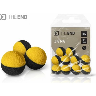Delphin Pěnové boilies The End Zig Rig Černo Žluté 15 mm 10 ks – Sleviste.cz