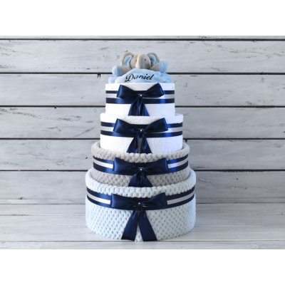 dortNEdort Čtyřpatrový plenkový dort II. – Zboží Dáma dortNEdort Čtyřpatrový plenkový dort II. – Zboží Dáma