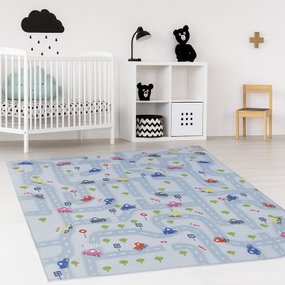 Takoy Koberec do dětského pokoje 80x150 silnice-HT-00457 | 80 x 150 cm – Zboží Dáma