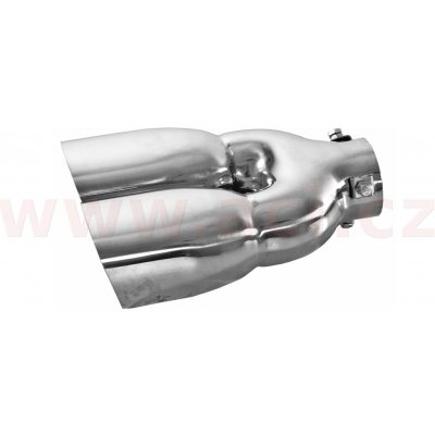 FENNO koncovka výfuku nerez, obdelníkový tvar, dvojitá, průměr tr. 58 mm, konc. 2x70x80 mm, d=240 mm – Zboží Mobilmania