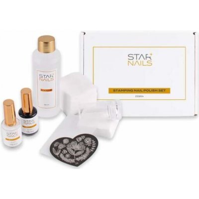 Starnails Sada STARNAILS Stamping Nail Polish Set Zebra razítkování – Zboží Dáma