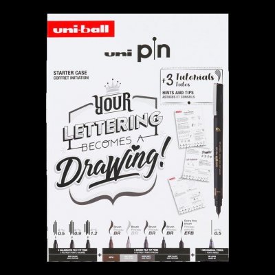 Uni pin sada Manga dárkový box 8 linerů + shalaki mikrotužka mix barev – Zbozi.Blesk.cz