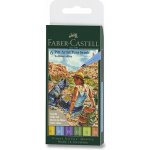 Popisovač Faber-Castell Pitt Artist Pen Brush 6 ks hrot B letní odstíny – Zboží Živě