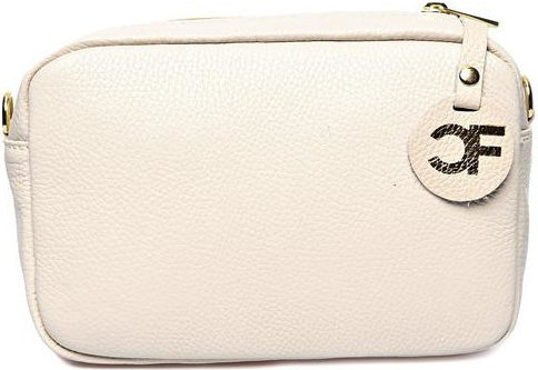 Carla Ferreri dámská kožená crossbody kabelka CF1906 Beige