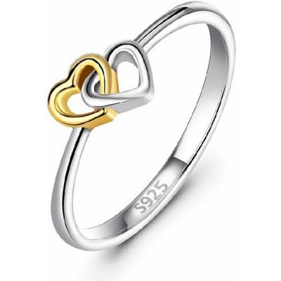 Olivie Stříbrný prstýnek Spojená srdce 4214 – Zboží Mobilmania
