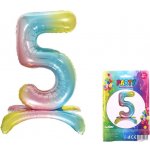 Wiky Balónek nafukovací Duha 80 cm Číslo 5 – Zboží Dáma