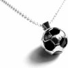 Náhrdelník Steel Jewelry Náhrdelník fotbalový míč z chirurgické oceli NH160111
