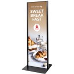 Jansen Display Totemový panel 42 x 120 cm Černý 452 x 1210 mm – Sleviste.cz