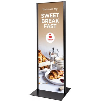 Jansen Display Totemový panel 42 x 120 cm Černý 452 x 1210 mm – Sleviste.cz