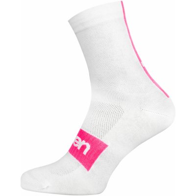 Eleven ponožky Suuri Akiles White/Pink L – Zbozi.Blesk.cz