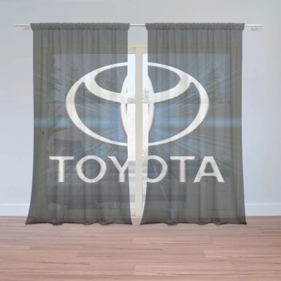 Sablio Záclony Toyota Blue Glow: 2ks 150x250cm – Hledejceny.cz
