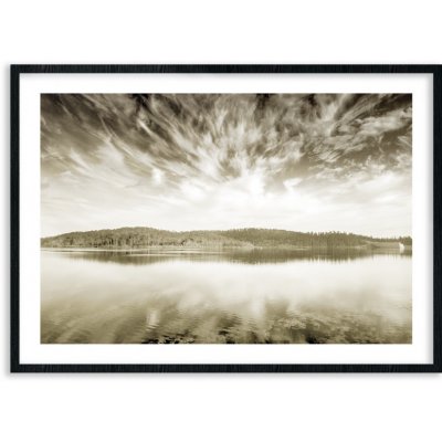 Plakát / Obraz Jezero Pololesklý saténový papír A4 - 21 x 29,7 cm – Zboží Mobilmania