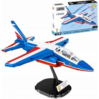 Cobi 5841 Francouzský akrobatický letoun Alpha Jet – PATROUILLE DE FRANCE – Zbozi.Blesk.cz