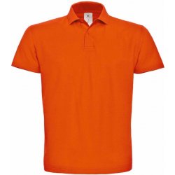 B&C Collection pánská polokošile Piqué polo ID.001 oranžové