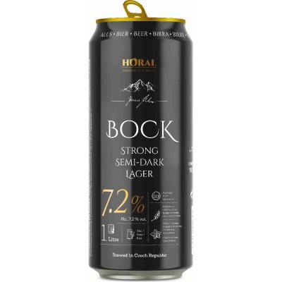 Horal BOCK Semi-dark Lager 7,2 % 1 l (plech) – Sleviste.cz