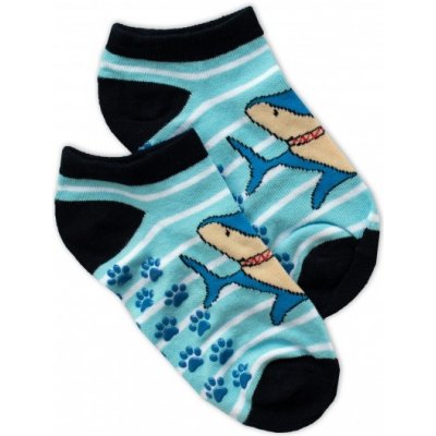 NVT Dětské ponožky s ABS Žralok modré – Zboží Mobilmania