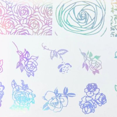Starnails Zdobicí fólie na nehty Holographic Silver Roses 100 cm – Hledejceny.cz