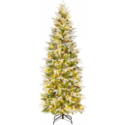 Costway Umělý vánoční stromeček181 - 200 cm LED – Hledejceny.cz