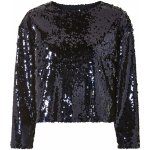 esmara Dámské triko s flitry navy modrá – Zboží Dáma