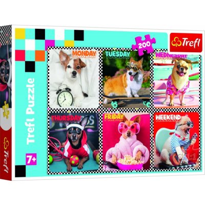 TREFL Šťastní pejsci 200 dílků – Sleviste.cz