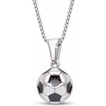 Biju Řetízek z chirurgické oceli + přívěsek, fotbalový míč 3001978 – Zboží Dáma
