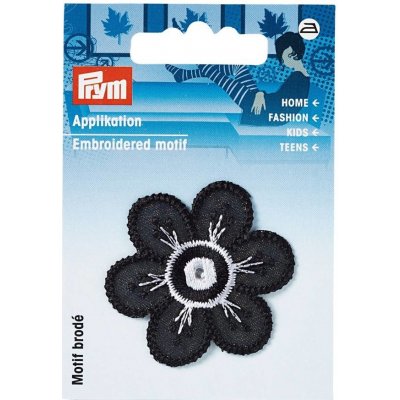 PRYM Nášivka květina, nažehlovací, černá/bílá – Hledejceny.cz