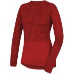 Husky merino 100 Long Sleeve dámské triko dlouhý rukáv merino vlna červená – Zboží Dáma