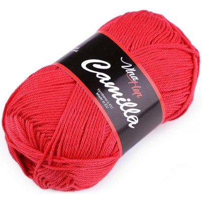 Bavlněná pletací příze Camilla 50 g Varianta: 29 (8008) červená, Balení: 1 ks 45181/92104/206938 – Zboží Mobilmania