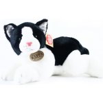 kočka ležící černo bílá 35 cm – Zboží Mobilmania