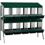 Gaun 10191 snáškové hnízdo pro slepice se sběrným košíkem na vejce desetimístné na nožičkách – Sleviste.cz