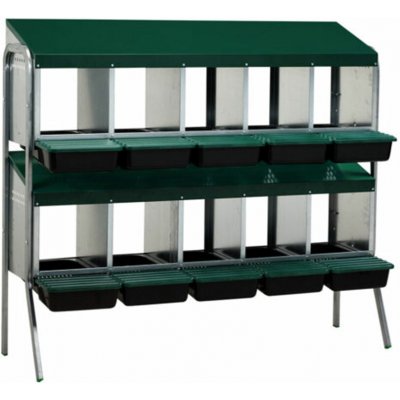 Gaun 10191 snáškové hnízdo pro slepice se sběrným košíkem na vejce desetimístné na nožičkách – Sleviste.cz