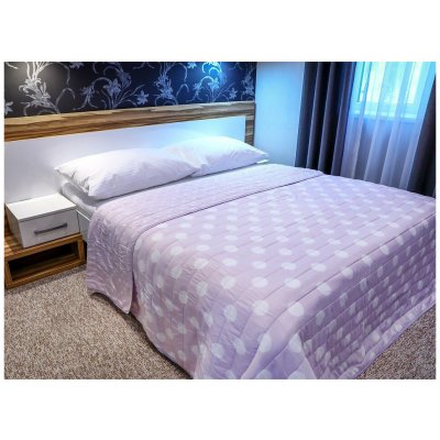 Mondo Italia Přehoz na postel 701P Pois růžový Made in Italy Růžová 220x240 cm – Sleviste.cz