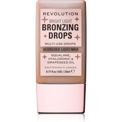Makeup Revolution Bright Light Bronzing Drops tekutý bronzer Bronze Scorched 23 ml – Zboží Dáma