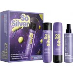 Matrix Total Results So Silver šampon neutralizující žluté tóny 300 ml + kondicionér neutralizující žluté tóny 300 ml + multifunkční péče na vlasy 190 ml dárková sada – Zbozi.Blesk.cz