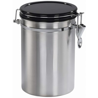 Xavax dóza na 1 kg mleté kávy nebo jiné potraviny vzduchotěsná ušlechtilá ocel stříbrná – Zboží Dáma