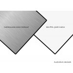 ZenitBond 3 mm Al 0,21 1500 x 4050 mm Butlerfinish nerez / bílý mat 1 ks