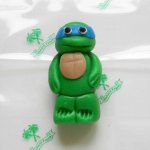 Figurka na dort želva ninja 5cm Leonardo z kokosové hmoty - Fagos – Zboží Mobilmania