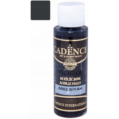 Akrylová barva Cadence Premium 70 ml černá – Sleviste.cz