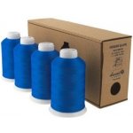 Sada nití OVERLOCK chemlon v dárkovém balení (4x4000 m) barva 0054 středně modrá – Zbozi.Blesk.cz