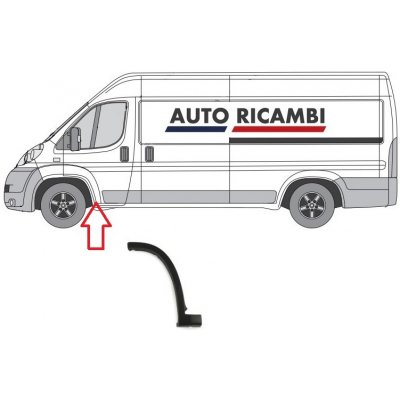 Ochranná lišta Fiat Ducato od 2006 levá, lem blatníku 735465362 – Hledejceny.cz